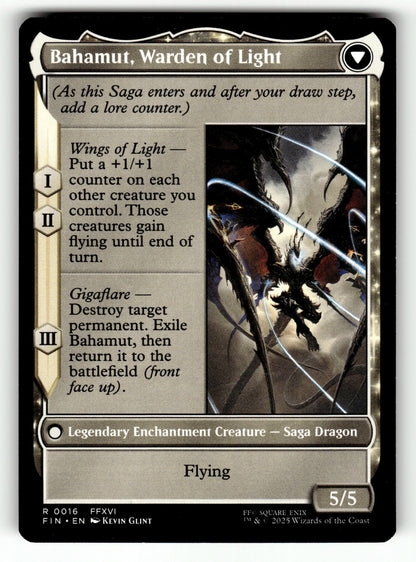 Dion, Bahamut's Dominant – 16 FIN: FINAL FANTASY R NM (Back)