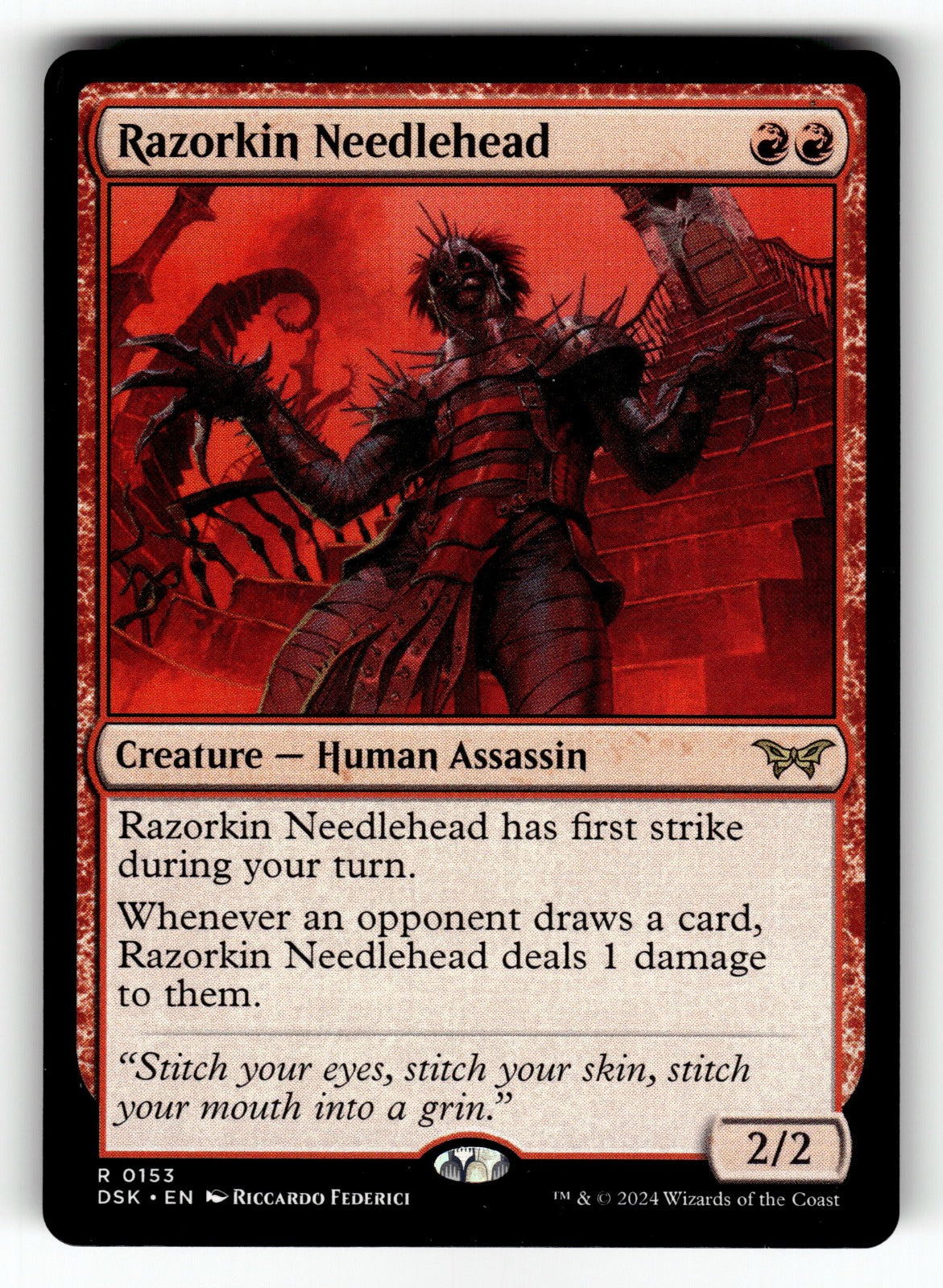 Razorkin Needlehead – 153 DSK: Duskmourn: House of Horror R NM