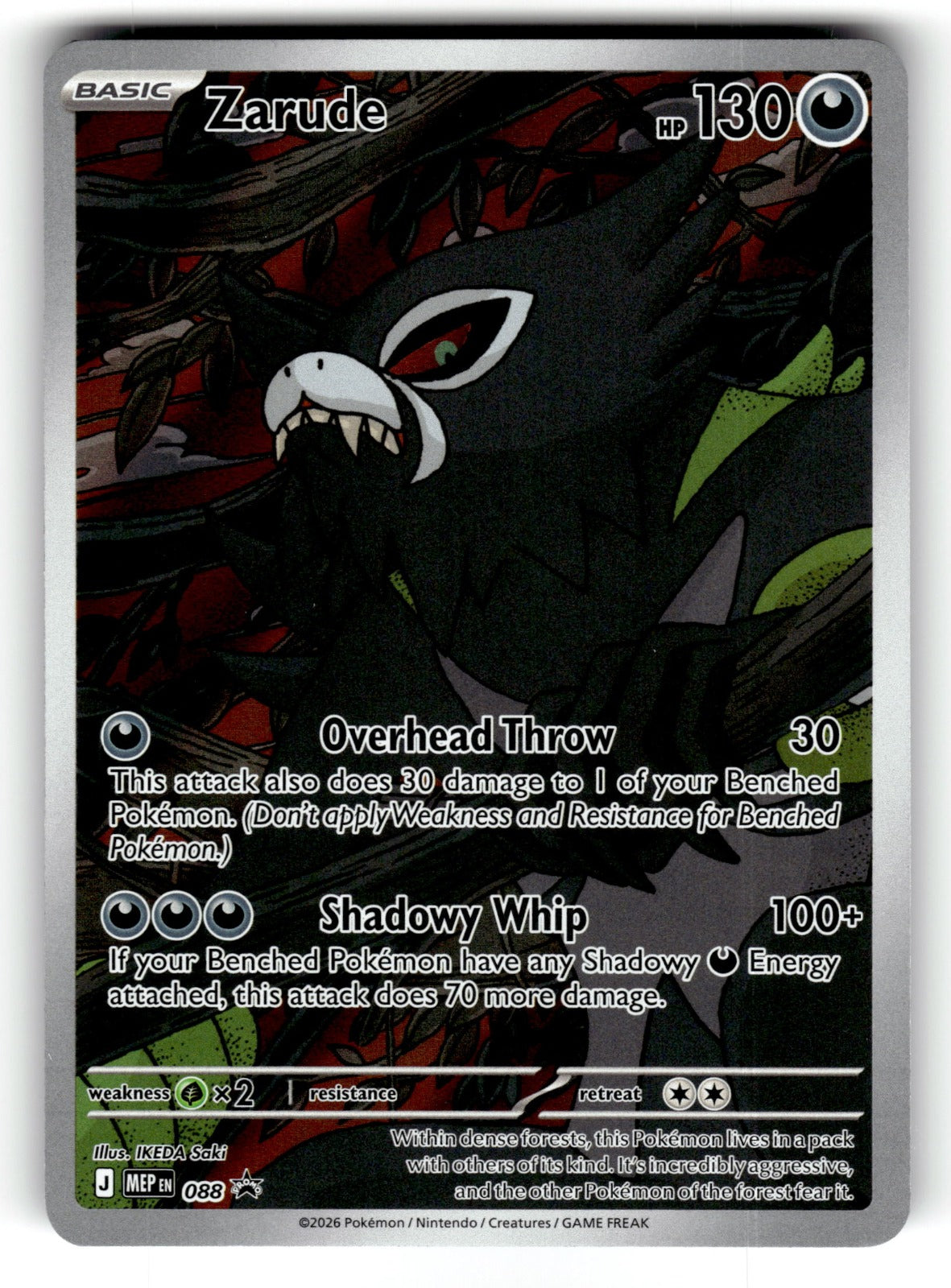 Zarude – 088 MEP: ME: Mega Evolution Promo Promo Holo NM