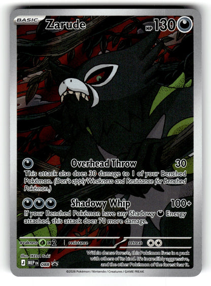 Zarude – 088 MEP: ME: Mega Evolution Promo Promo Holo NM