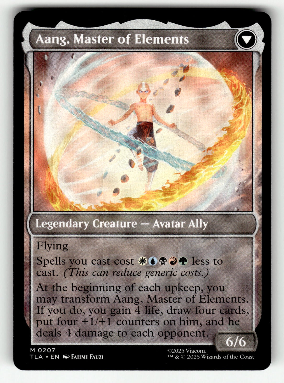 Avatar Aang – 207 TLA: Avatar: The Last Airbender M NM (Back)