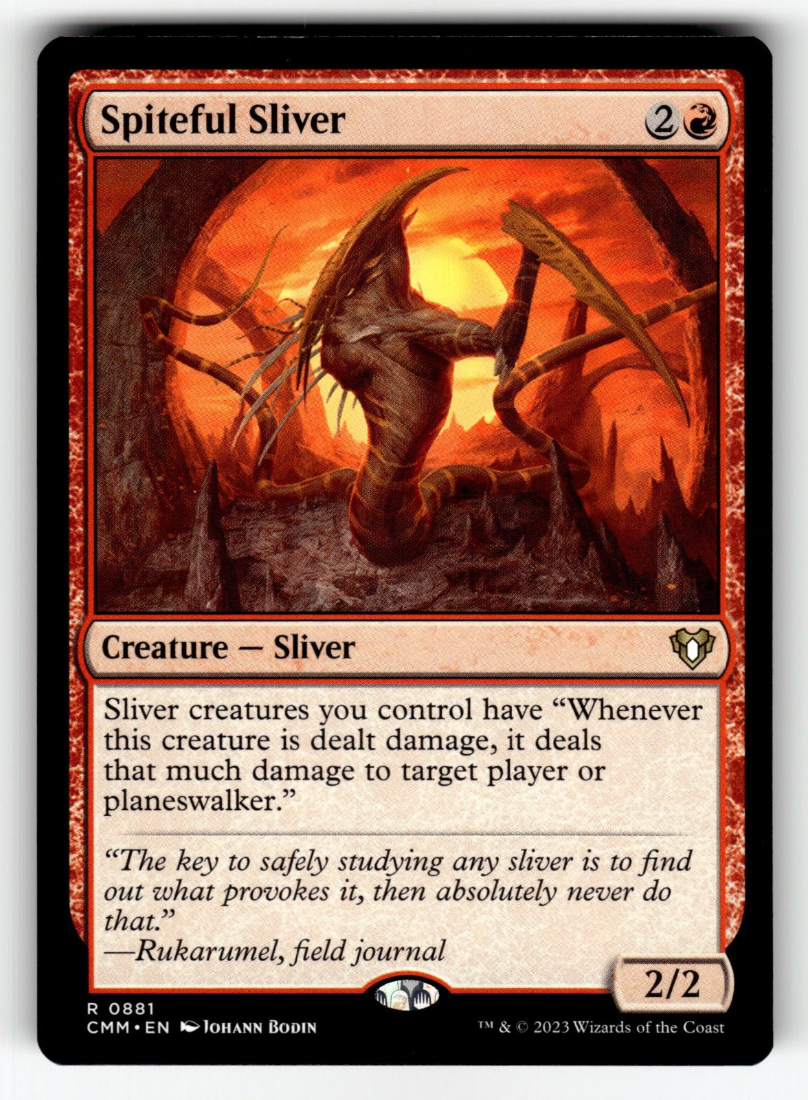 Spiteful Sliver – 881 CMM: Commander Masters R NM
