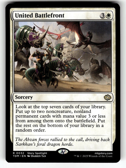 United Battlefront – 32 TDM: Tarkir: Dragonstorm R NM