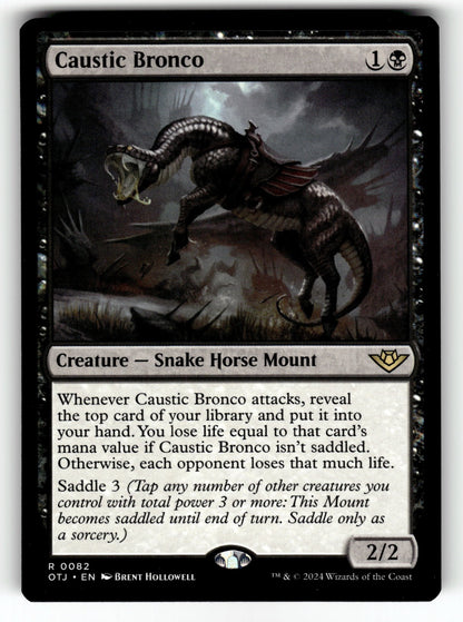 Caustic Bronco – 82 OTJ: Outlaws of Thunder Junction R NM