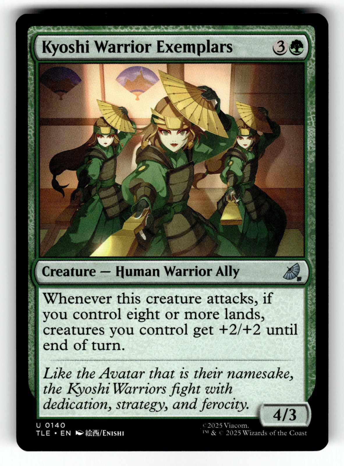 Kyoshi Warrior Exemplars – 140 TLE: Avatar: The Last Airbender: Eternal-Legal U NM