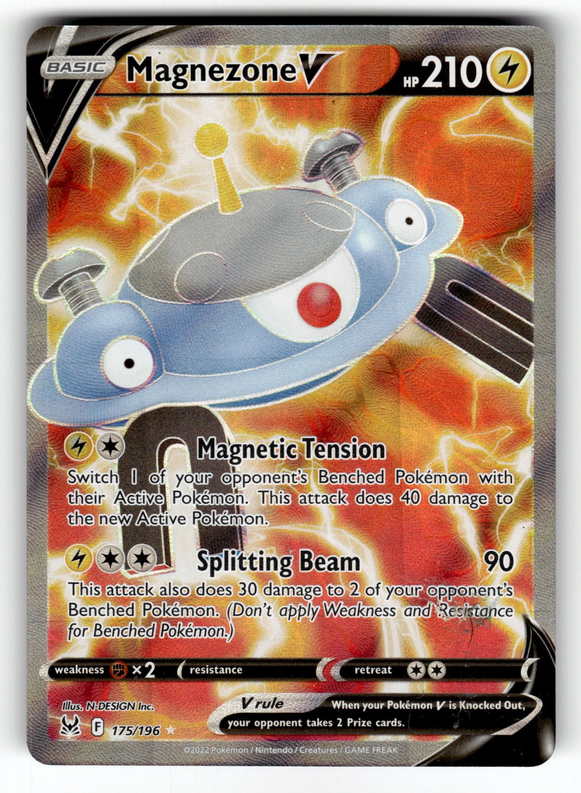 Magnezone V (Full Art) – 175/196 SWSH11: SWSH11: Lost Origin Ultra Rare Holo LP