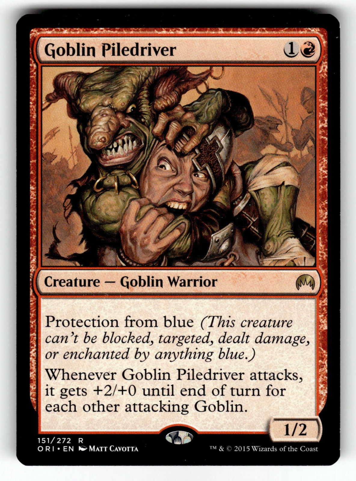 Goblin Piledriver – 151 ORI: Magic Origins R NM