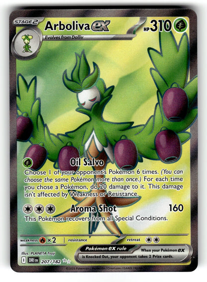 Arboliva ex – 207/182 DRI: SV10: Destined Rivals Ultra Rare HoloNM