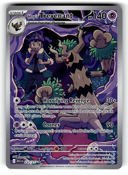 Hop's Trevenant – 237/217 ASC: ME: Ascended Heroes Illustration Rare HoloNM