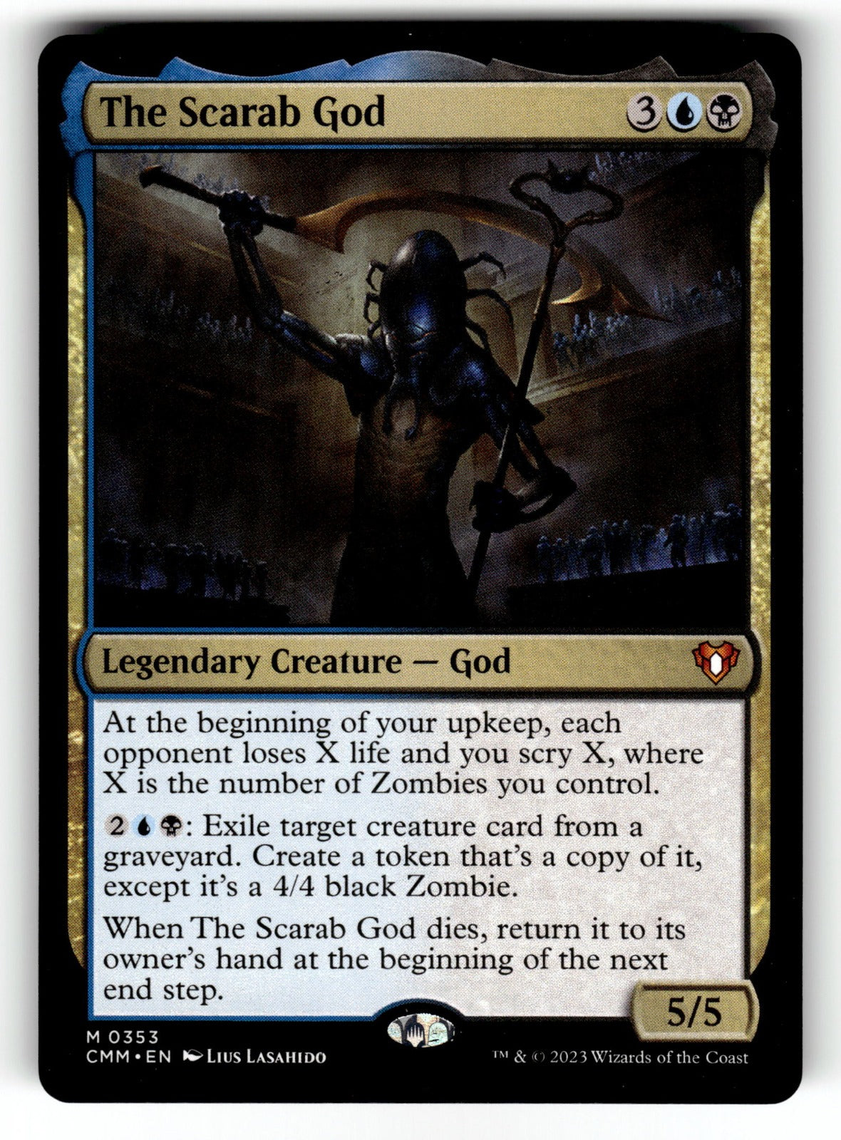 The Scarab God – 353 CMM: Commander Masters M NM
