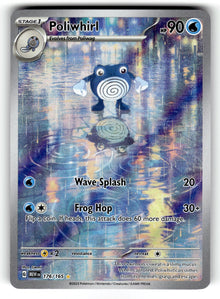 Poliwhirl – 176/165 MEW: SV: Scarlet & Violet 151 Illustration Rare Holo NM