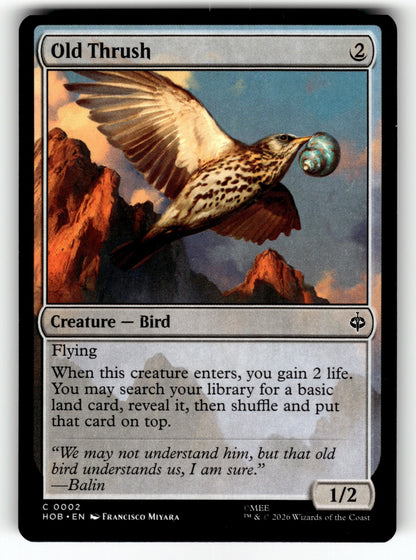 Old Thrush – 2 HOB: The Hobbit C NM