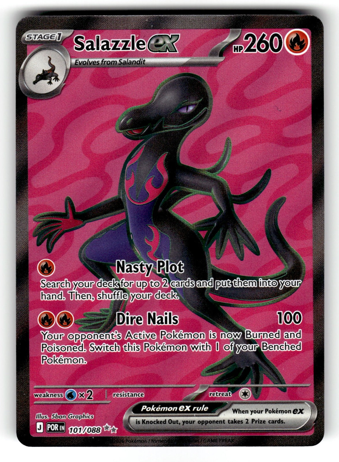 Salazzle ex - – 101/088 POR: ME03: Perfect Order Ultra Rare HoloNM