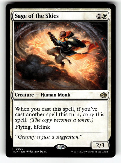 Sage of the Skies – 22 TDM: Tarkir: Dragonstorm R NM