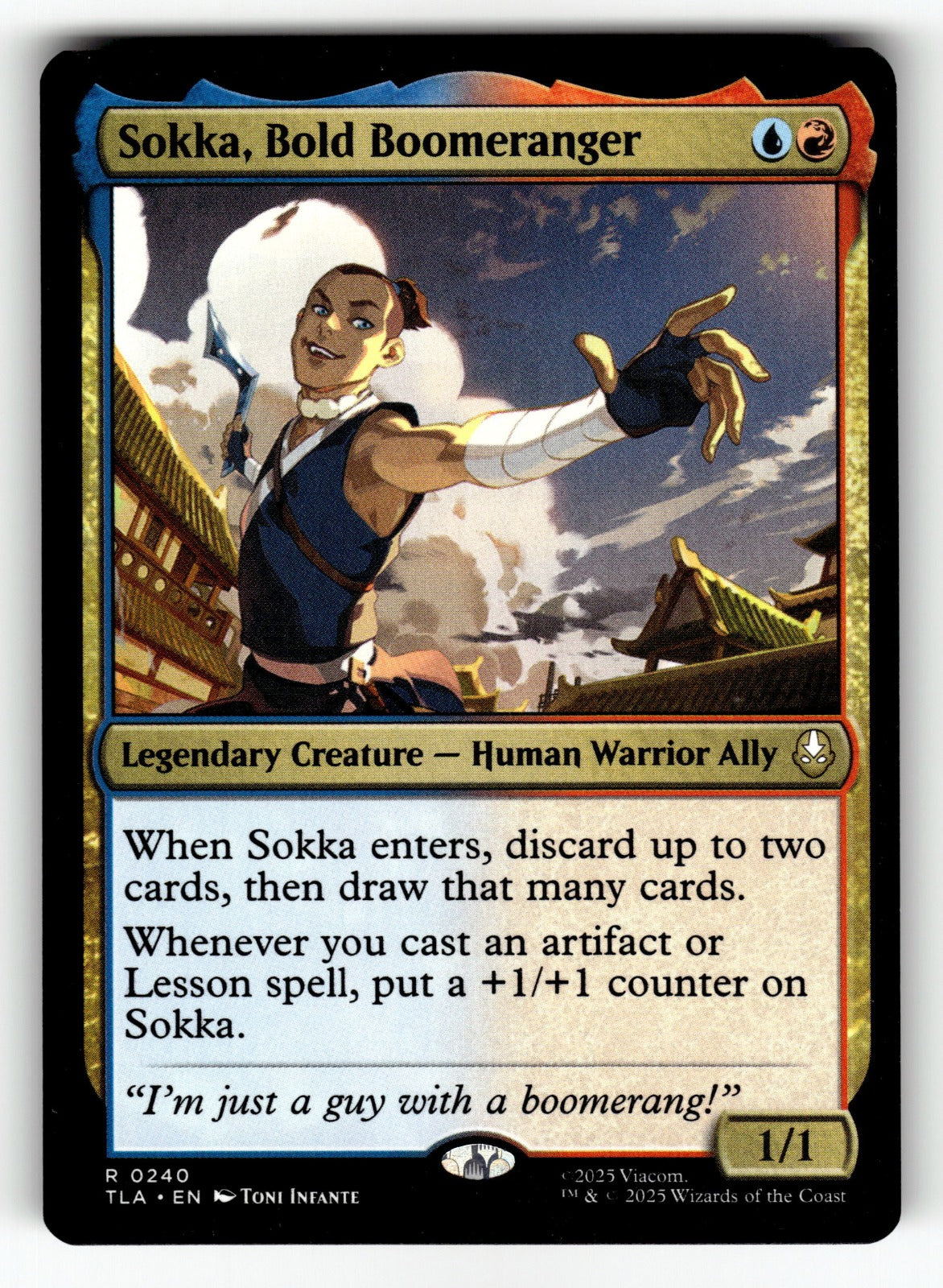 Sokka, Bold Boomeranger – 240 TLA: Avatar: The Last Airbender R NM