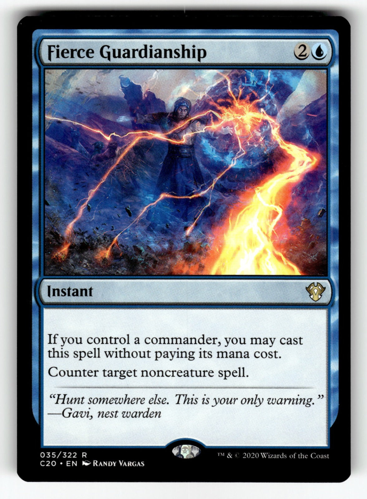 Fierce Guardianship – 35 C20: Commander 2020 R NM