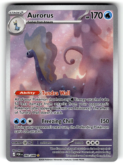 Aurorus – 092/088 POR: ME03: Perfect Order Illustration Rare Holo NM