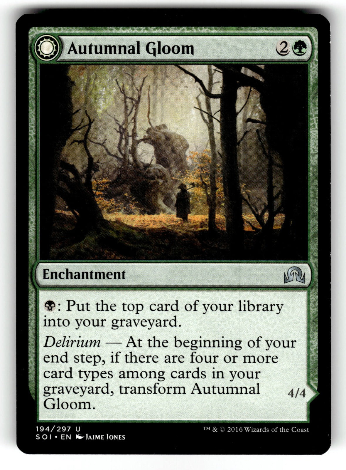 Autumnal Gloom – 194 SOI: Shadows over Innistrad U LP