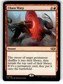 Chaos Warp – 208 TDC: Commander: Tarkir: Dragonstorm R NM