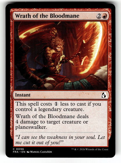 Wrath of the Bloodmane – 96 FRA: Reality Fracture C NM
