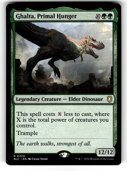 Ghalta, Primal Hunger – 220 BLC: Commander: Bloomburrow R LP