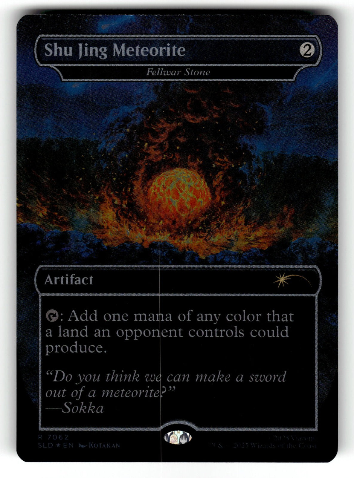 Shu Jing Meteorite - Fellwar Stone (Rainbow Foil) – 7062 SLD: Secret Lair Drop Series R Foil NM