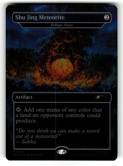 Shu Jing Meteorite - Fellwar Stone (Rainbow Foil) – 7062 SLD: Secret Lair Drop Series R Foil NM