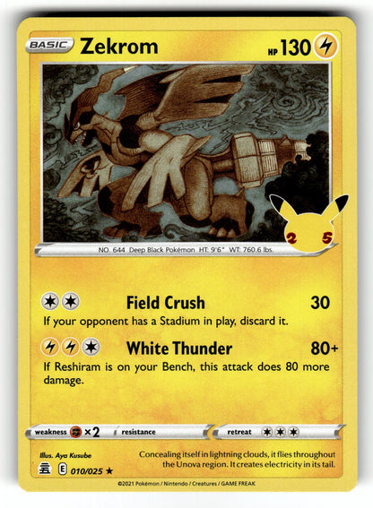 Zekrom – 010/025 CLB: Celebrations Holo Rare NM