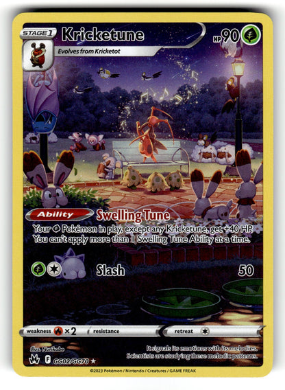 Kricketune - GG02/GG70 CRZ:GG: SWSH: Crown Zenith: Galarian Gallery Ultra Rare Holo NM