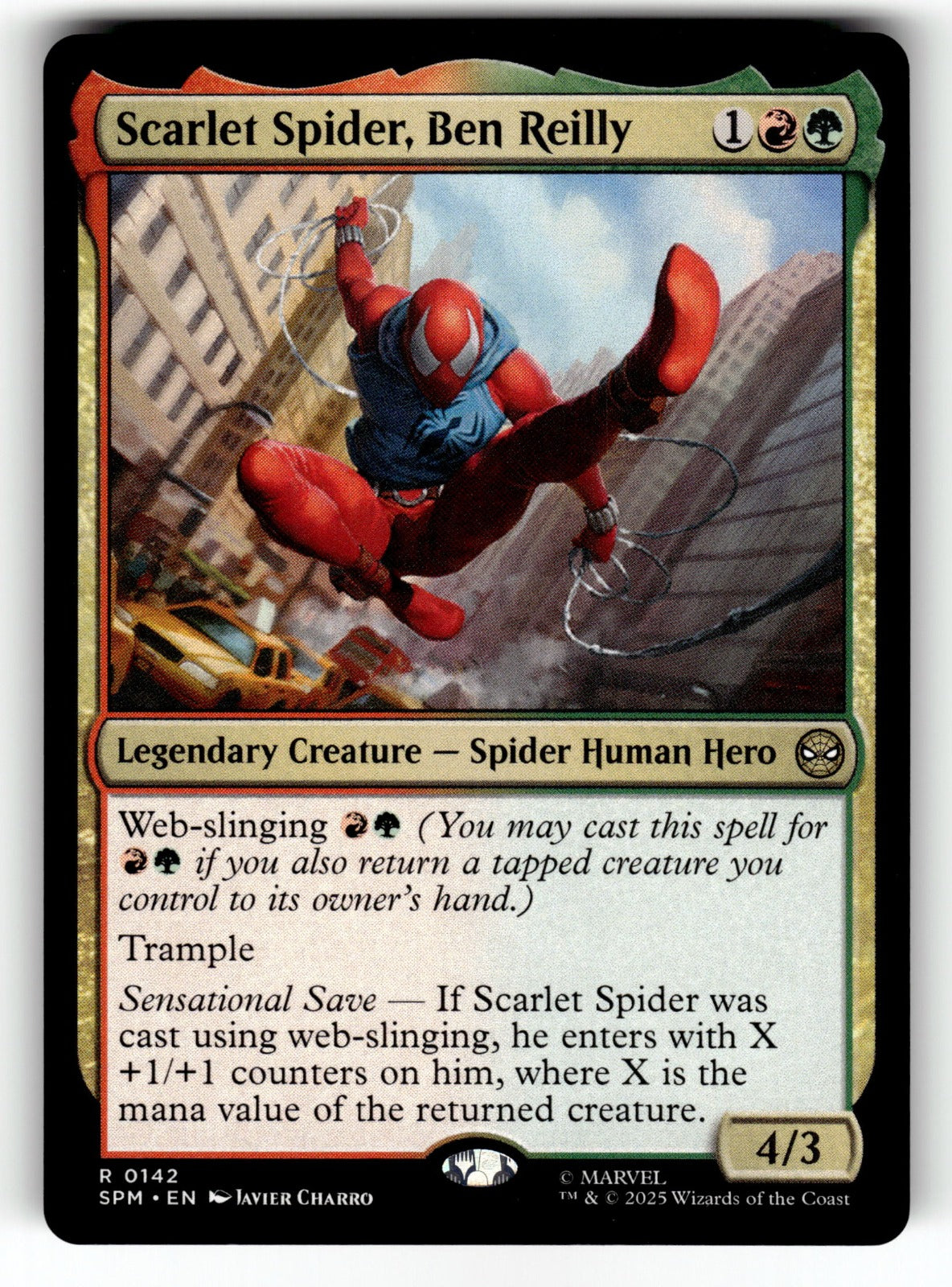 Scarlet Spider, Ben Reilly – 142 SPM: Marvel's Spider-Man R NM