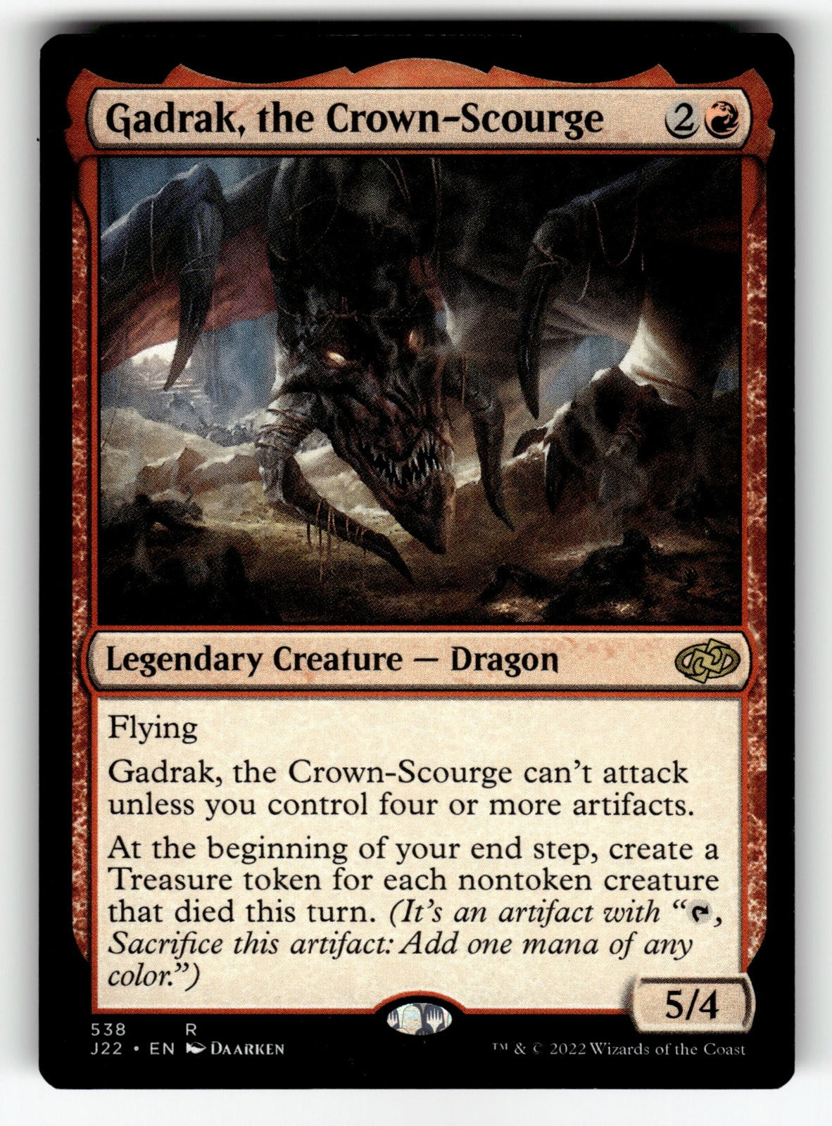 Gadrak, the Crown-Scourge – 538 J22: Jumpstart 2022 R NM