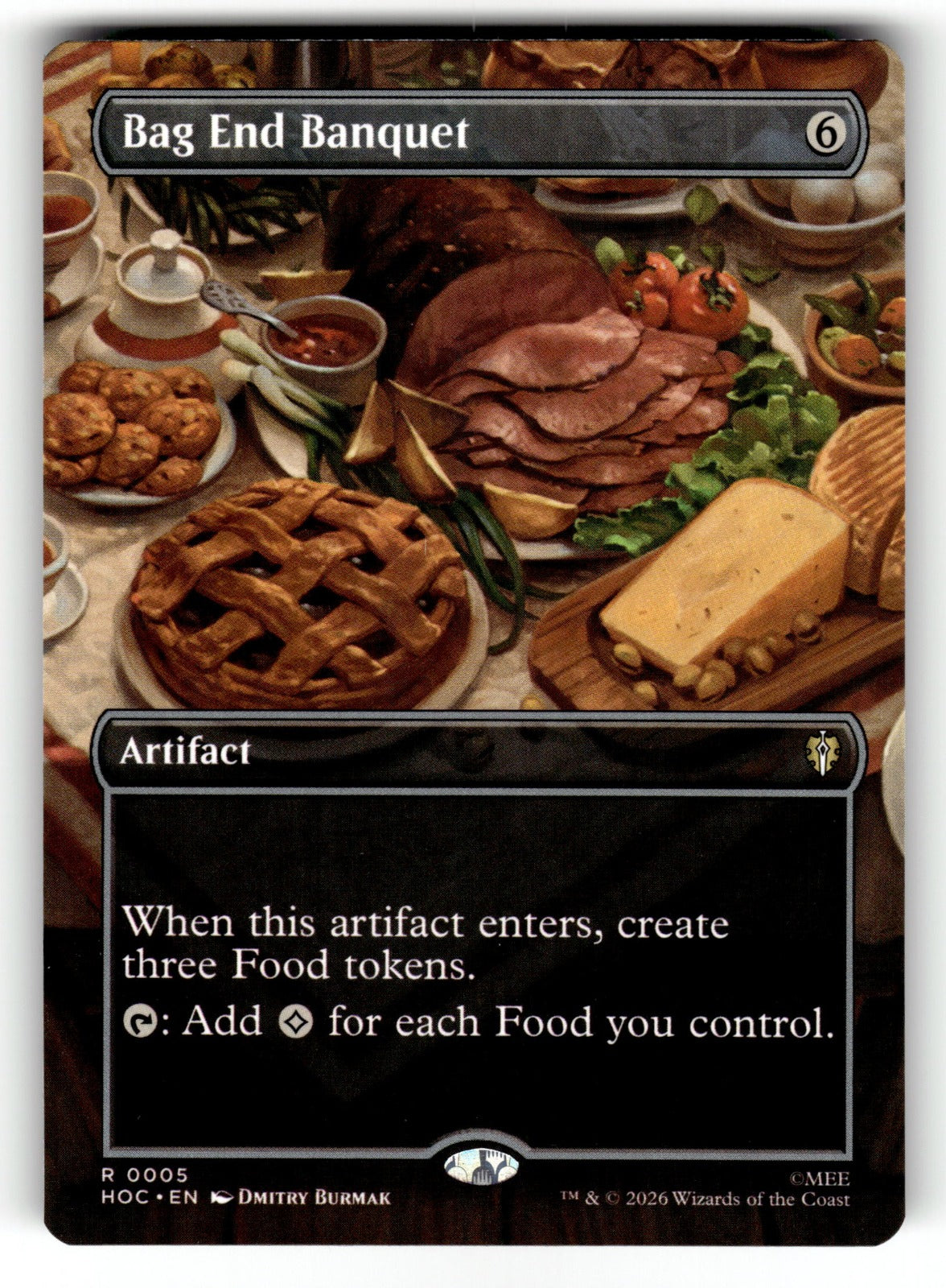 Bag End Banquet (Borderless) – 5 HOC: The Hobbit: Eternal-Legal R NM