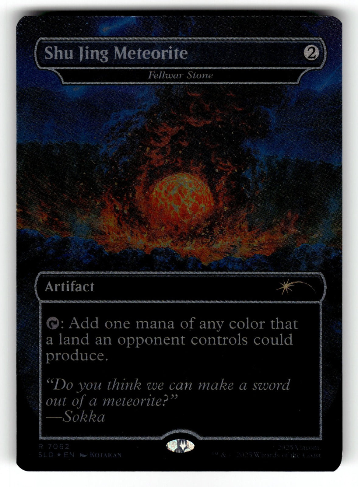 Shu Jing Meteorite - Fellwar Stone (Rainbow Foil) – 7062 SLD: Secret Lair Drop Series R Foil LP