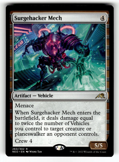 Surgehacker Mech – 260 NEO: Kamigawa: Neon Dynasty R NM