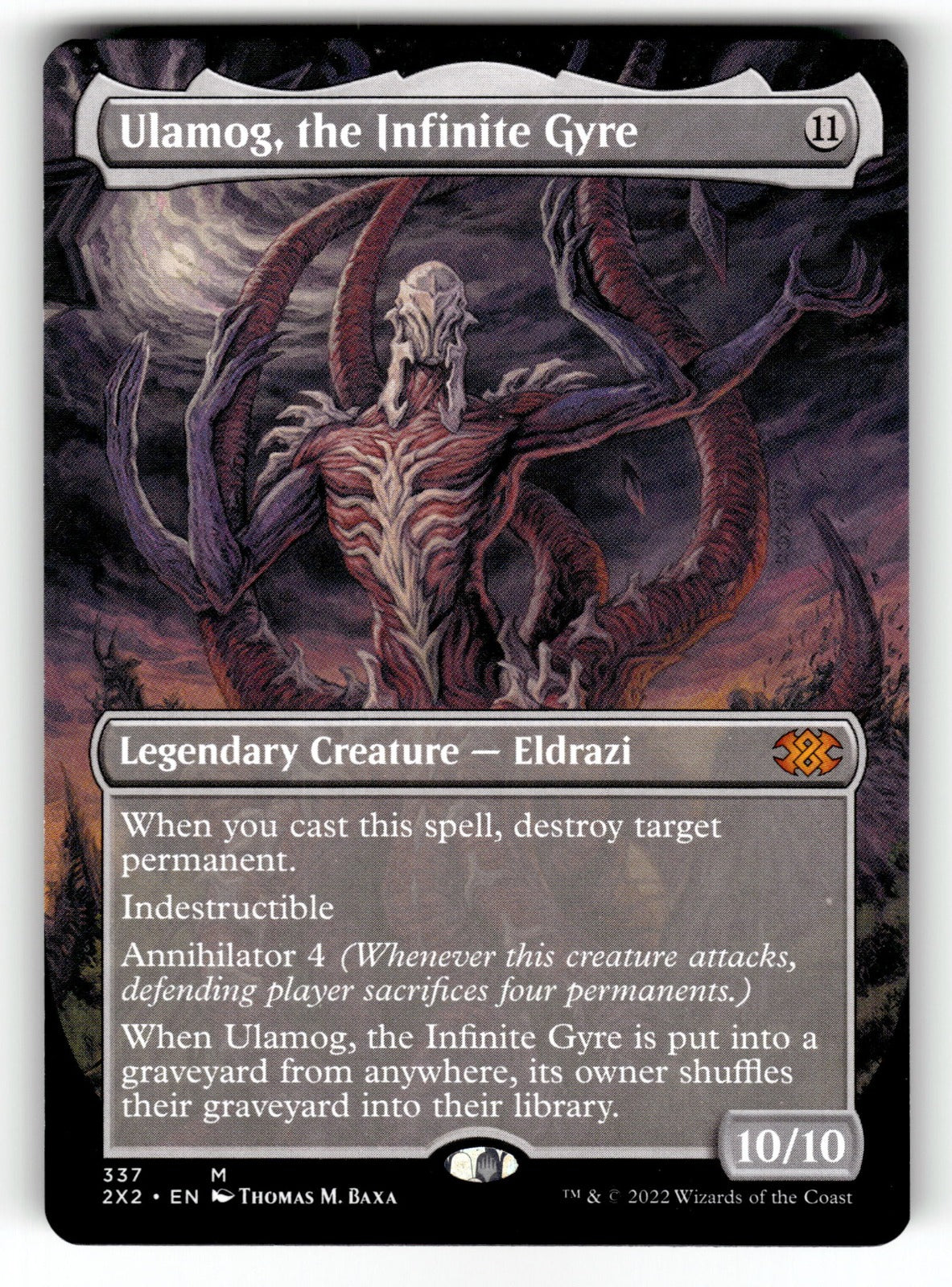 Ulamog, the Infinite Gyre (Borderless) – 337 2X2: Double Masters 2022 M LP