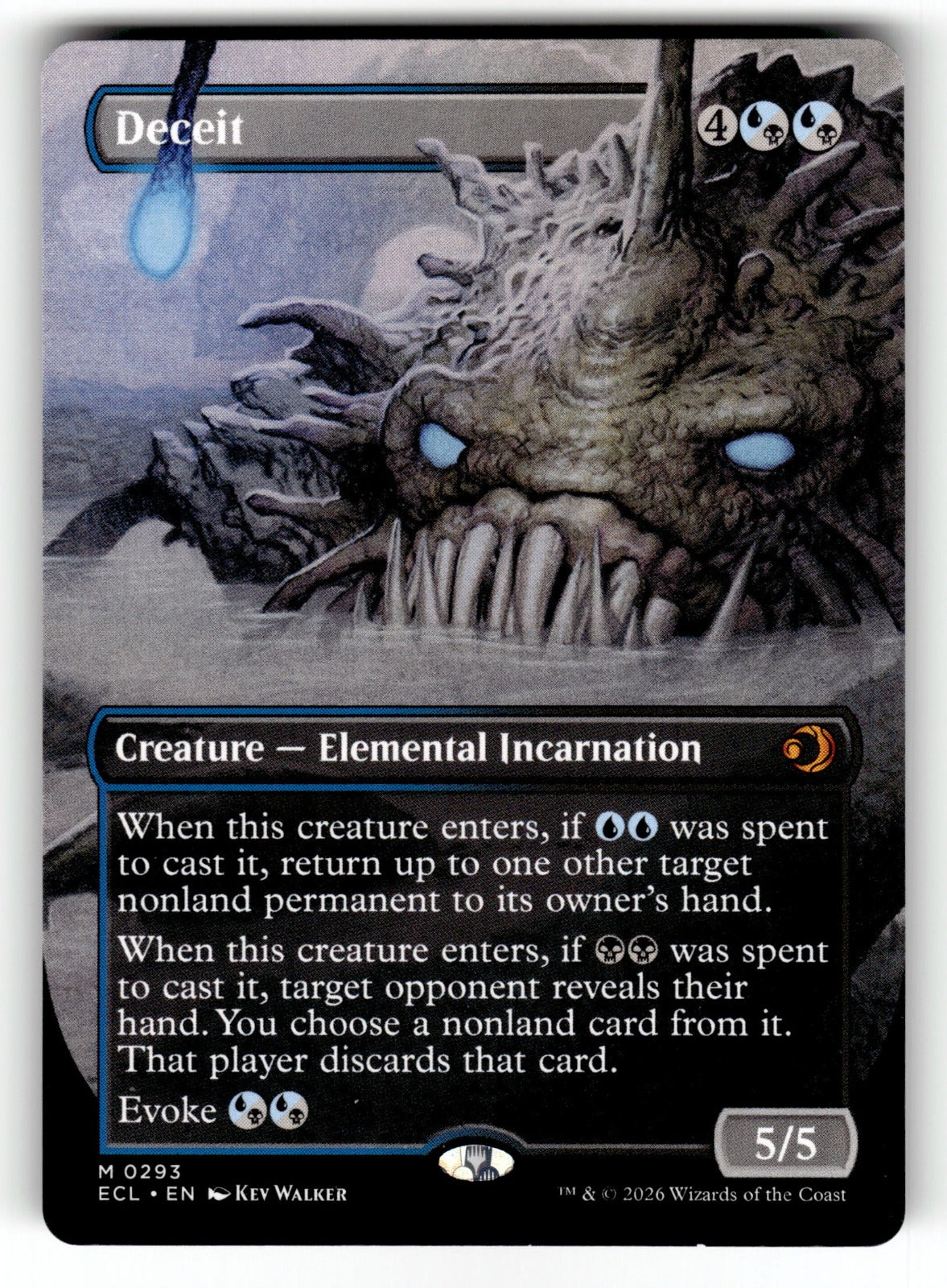 Deceit (Borderless) – 293 ECL: Lorwyn Eclipsed M NM