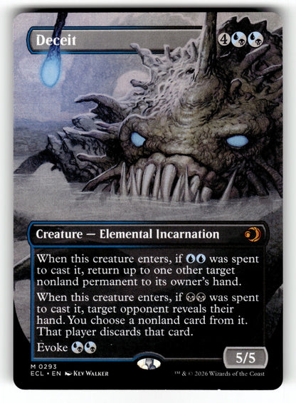 Deceit (Borderless) – 293 ECL: Lorwyn Eclipsed M NM