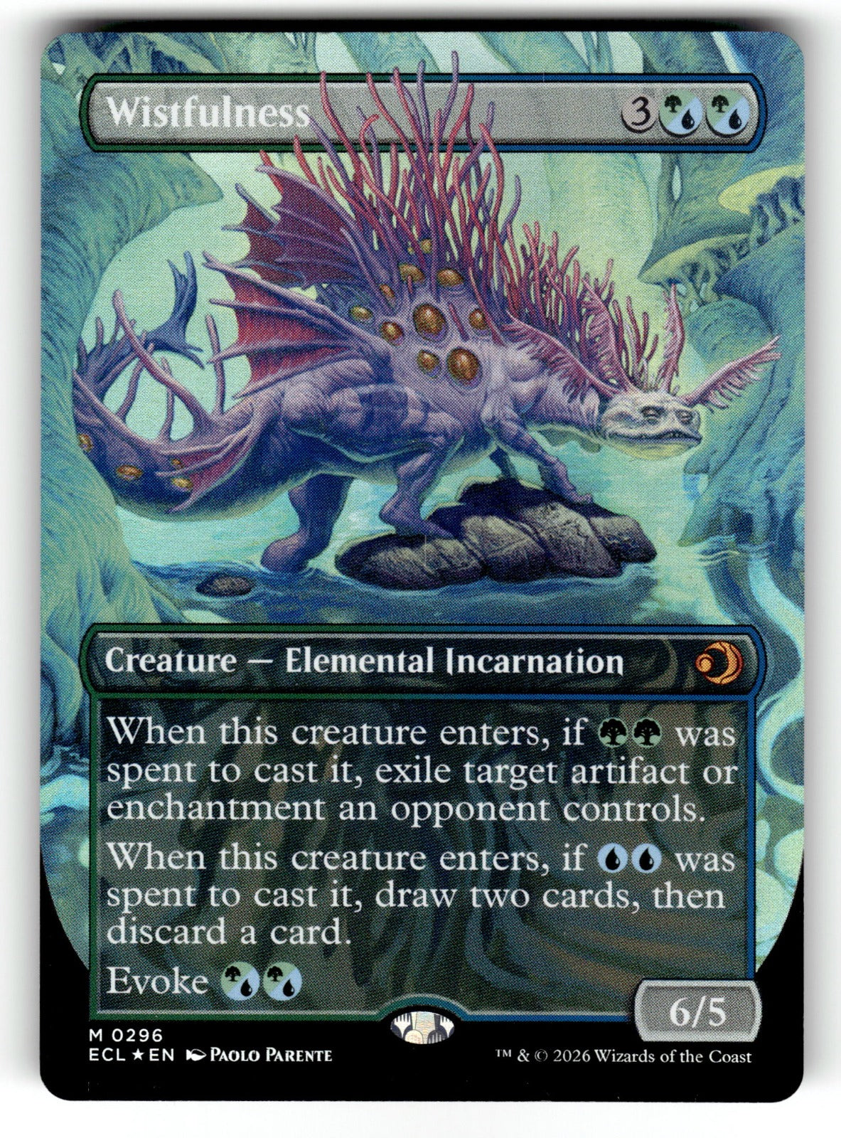 Wistfulness (Borderless) – 296 ECL: Lorwyn Eclipsed M Foil NM