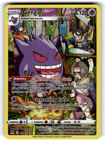 Gengar – TG06/TG30 SWSH11: TG: SWSH11: Lost Origin Trainer Gallery Ultra Rare Holo NM