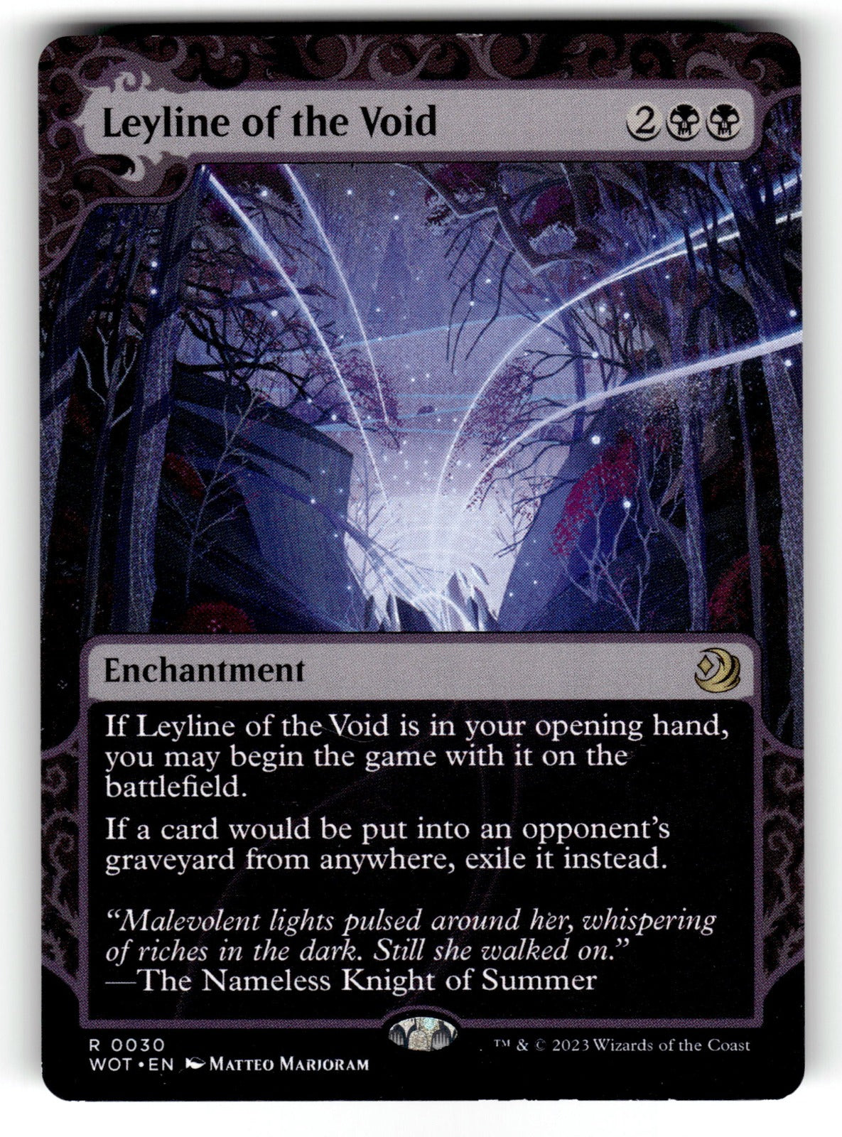 Leyline of the Void – 30 WOT: Wilds of Eldraine: Enchanting Tales R LP