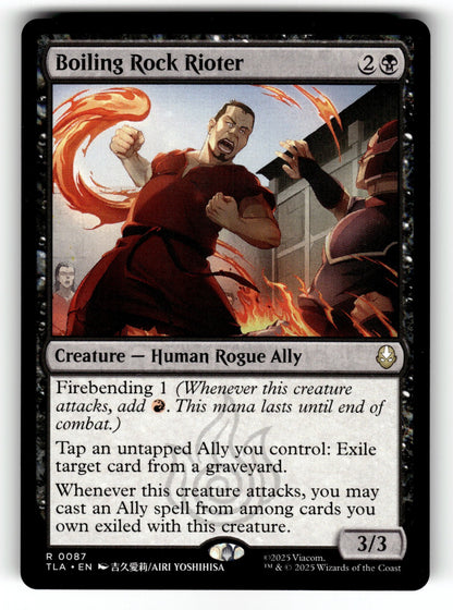 Boiling Rock Rioter – 87 TLA: Avatar: The Last Airbender R NM