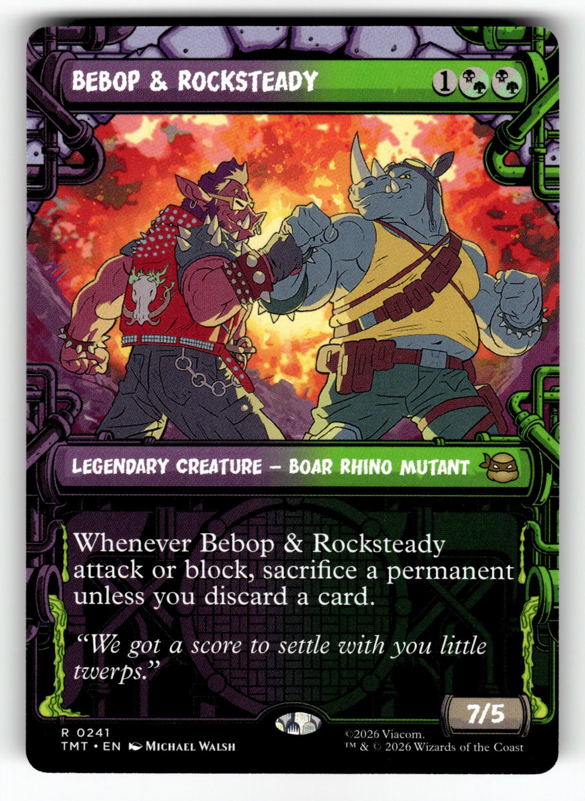 Bebop & Rocksteady (Showcase) – 241 TMT: Teenage Mutant Ninja Turtles R NM