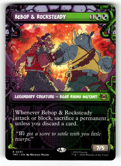 Bebop & Rocksteady (Showcase) – 241 TMT: Teenage Mutant Ninja Turtles R NM