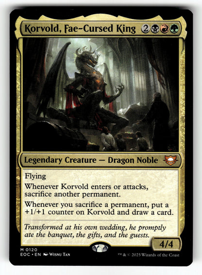 Korvold, Fae-Cursed King – 120 EOC: Commander: Edge of Eternities M NM