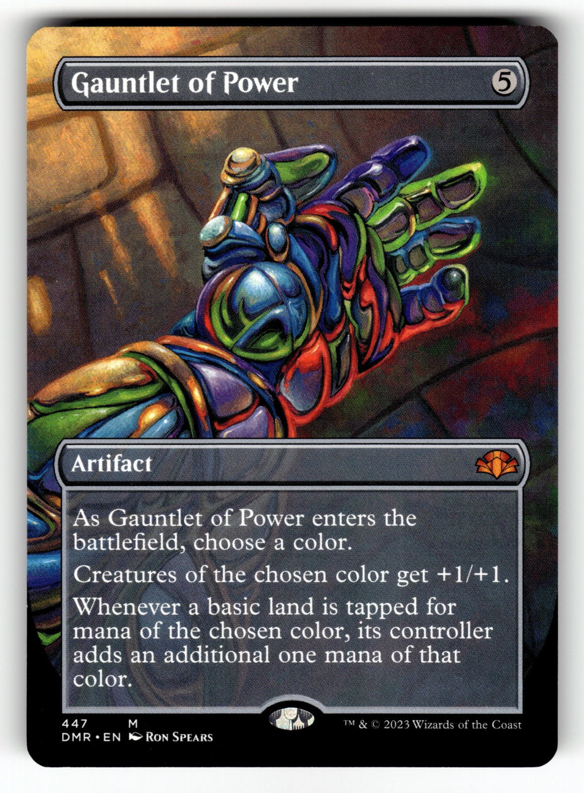 Gauntlet of Power (Borderless) – 447 DMR: Dominaria Remastered M NM