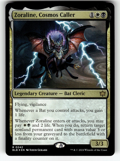 Zoraline, Cosmos Caller – 242 BLB: Bloomburrow R Foil NM