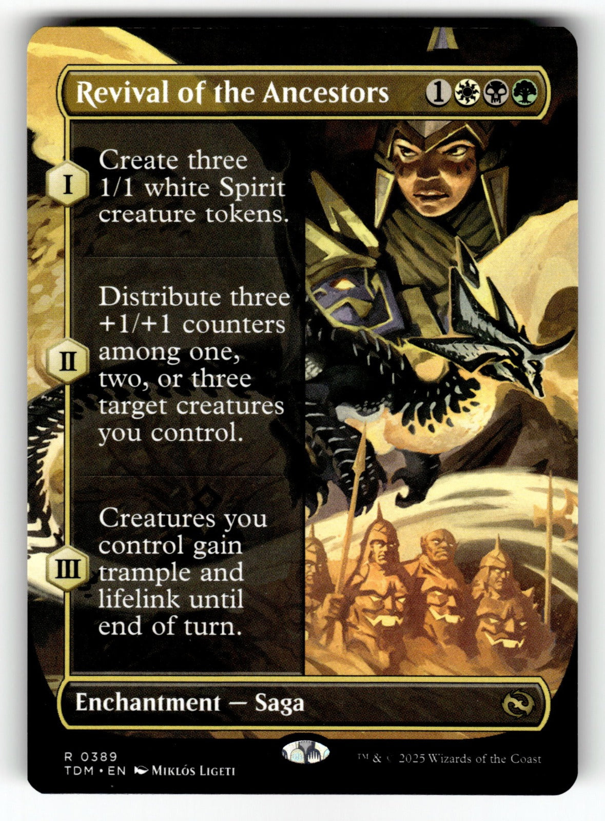 Revival of the Ancestors (Borderless) – 389 TDM: Tarkir: Dragonstorm R NM