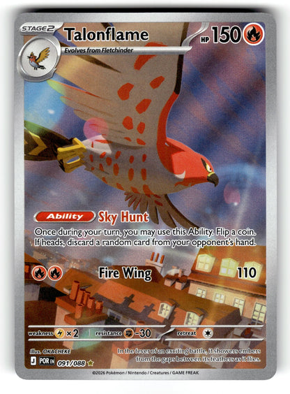 Talonflame – 091/088 POR: ME03: Perfect Order Illustration Rare HoloMP