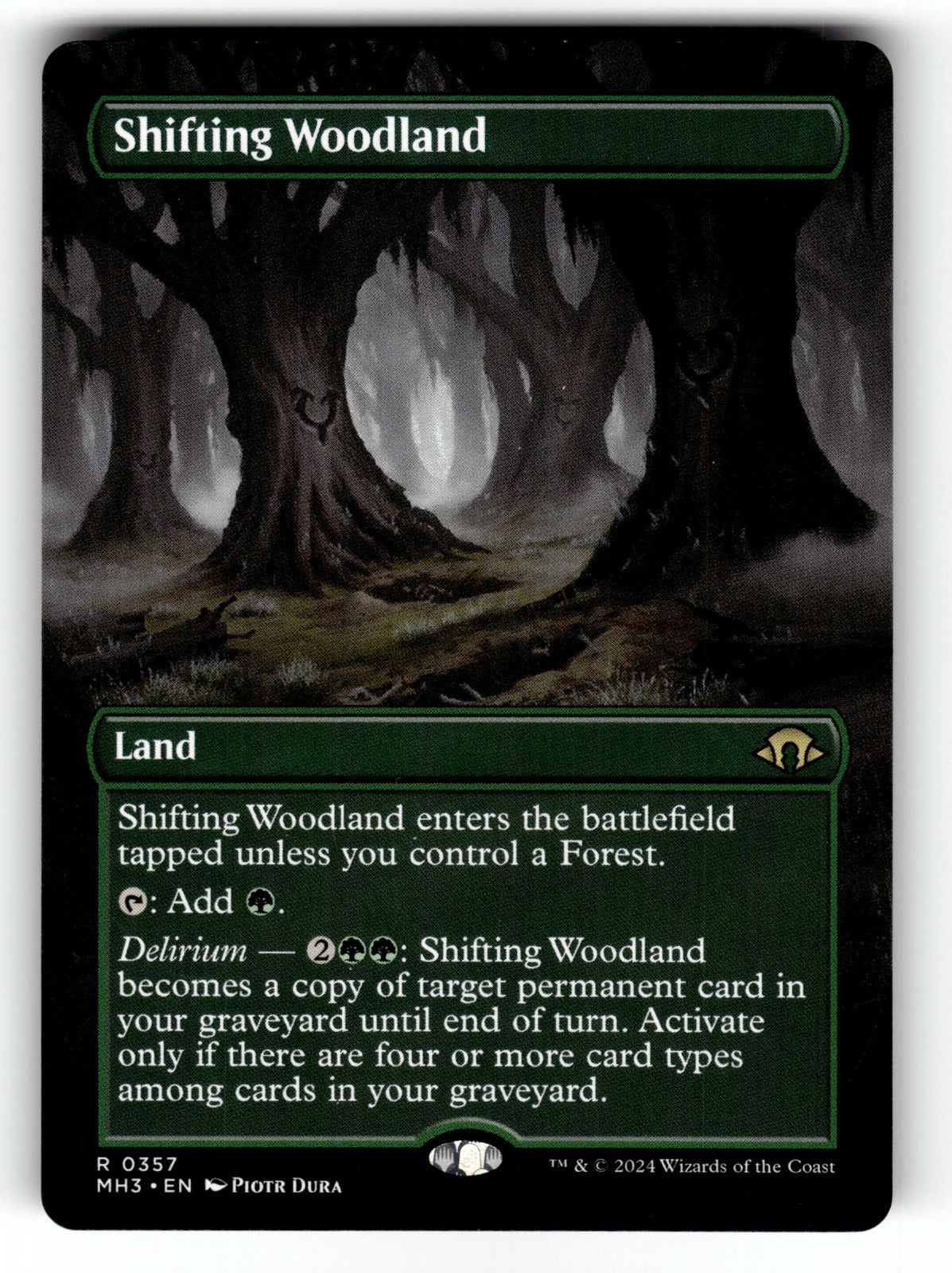 Shifting Woodland (Borderless) – 357 MH3: Modern Horizons 3 R NM