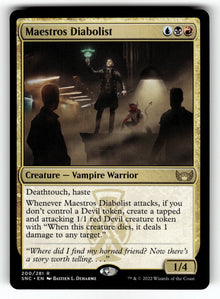 Maestros Diabolist – 200 PRE: Prerelease Cards R FoilNM